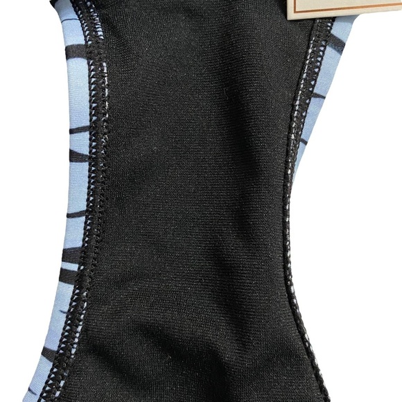 Hula Honey Blue Wild Cat Hipster Bikini Swim Bottoms Tiger Print Juniors Medium - Picture 13 of 15